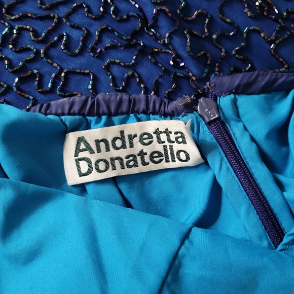 Stunning Vintage Andretta Donatella Gown Med - Picture 5 of 6